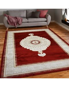 Tapis IRISA rouge, beige