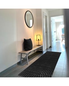 Tapis de couloir YUKA noir