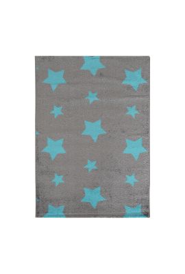 Tapis BULJI gris, turquois