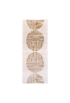 Tapis de couloir COSMY camel, crème