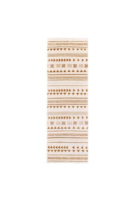 Tapis de couloir ETHNY camel, crème