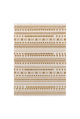 Tapis berbère ETHNY camel, crème