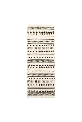 Tapis de couloir ETHNY noir, crème