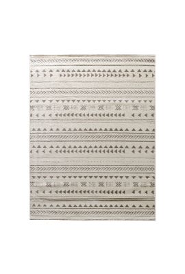 Tapis berbère ETHNY taupe, crème
