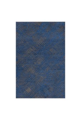 Tapis TEREMIDE RELIEF bleu, gris