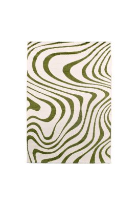 Tapis VAGGY vert, crème