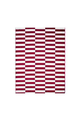 Tapis DANYO crème, bordeaux
