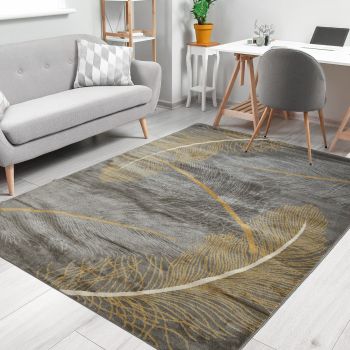Tapis ALVORA gris, or
