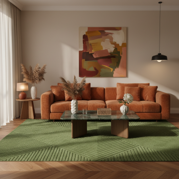 Tapis moderne KAORI vert