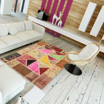 Tapis FM SCANDATRI PATCHWORK 1A2T multicolore