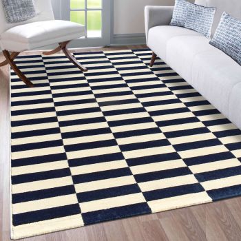 Tapis DANYO crème, bleu