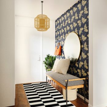 Tapis de couloir DANYO crème, noir