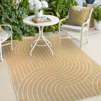 Tapis EX1 COL REVERSIBLE jaune, écru