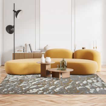 Tapis RIKA gris, orange