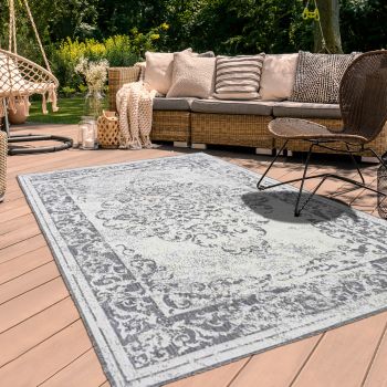 Tapis BC MEDAILLON REVERSIBLE argent