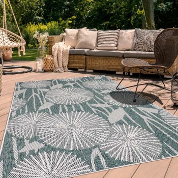 Tapis AF PARAPLE REVERSIBLE vert, crème