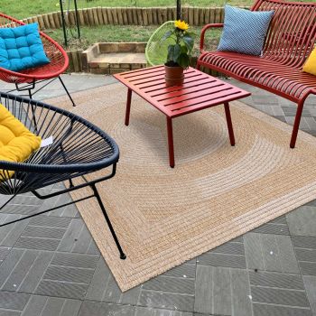 Tapis JUTE ART 7 beige, blanc