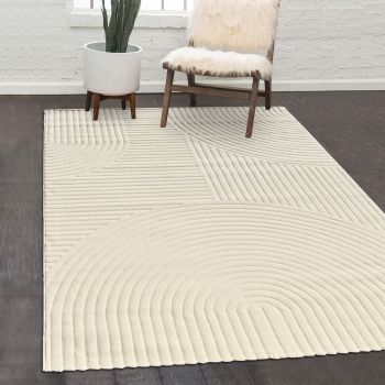 Tapis YUKA crème
