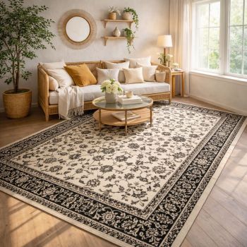 Tapis d'orient NOMED ivoire