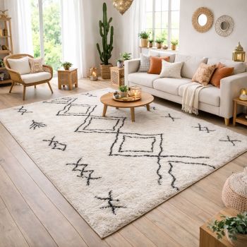 Tapis SG EXTRA EXTRA DOUX 3 crème, gris foncé