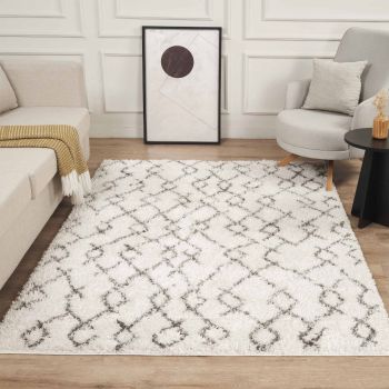Tapis SG EXTRA EXTRA DOUX 4 crème, gris foncé