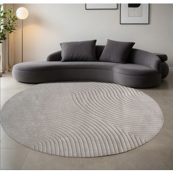 Tapis NAO rond taupe