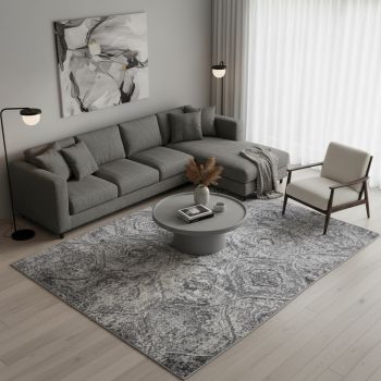 Tapis vintage SANA gris, beige