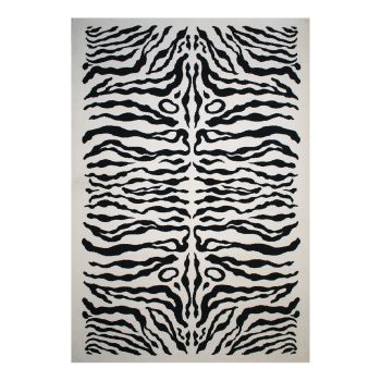 Tapis ZEBRE crème, noir