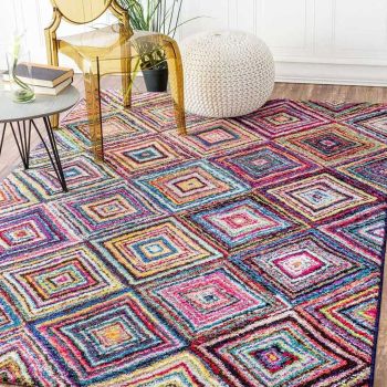 Tapis CARRE BOUTIK multicolore