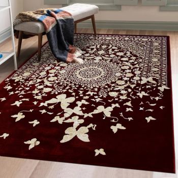 Tapis MATILA rouge, beige