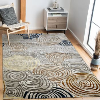 Tapis ZILAR beige, gris, marron