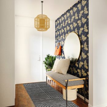 Tapis de couloir YUKA gris