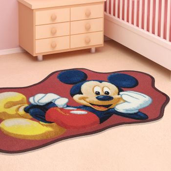Tapis SHAPED MICKEY rouge