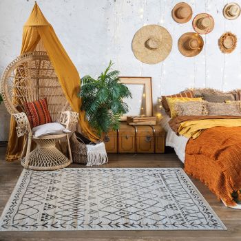 Tapis ZITOUN gris, crème
