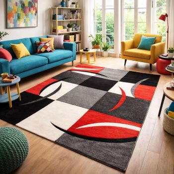Tapis DIAMOND COMMA rouge