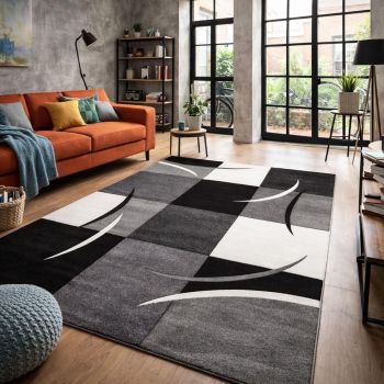 Tapis DIAMOND COMMA gris