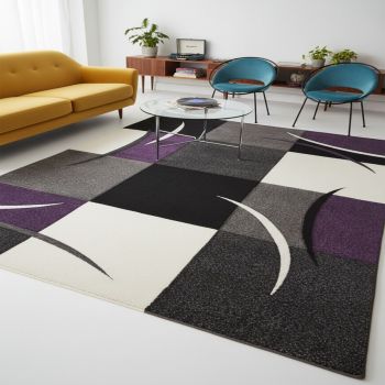 Tapis DIAMOND COMMA violet