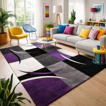 Tapis DIAMOND COMMA violet