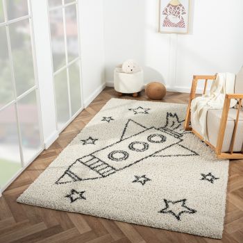 Tapis enfant TOTHEMOON écru