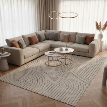 Tapis moderne TINCIA beige