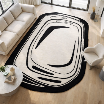 Tapis moderne KAEL écru