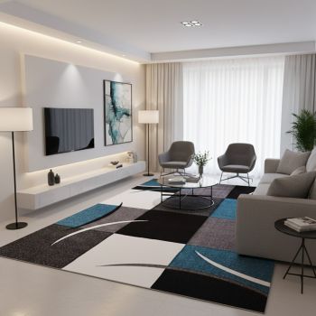 Tapis DIAMOND COMMA bleu