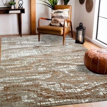 Tapis VIBRA taupe, crème, marron