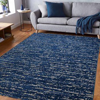 Tapis ZIRAN bleu, beige