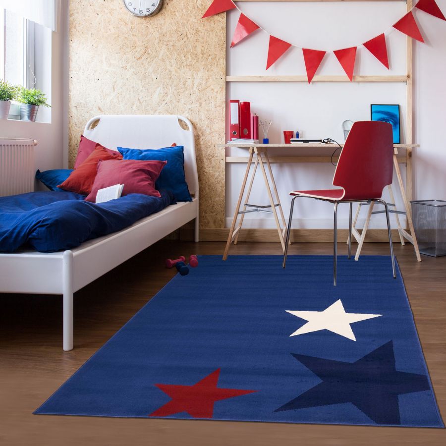 Tapis AF ENFANT STAR bleu